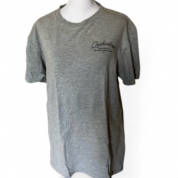 Men’s Quicksilver Gray The Boarding Company Logo T Shirt size Medium - Picture 2 of 5